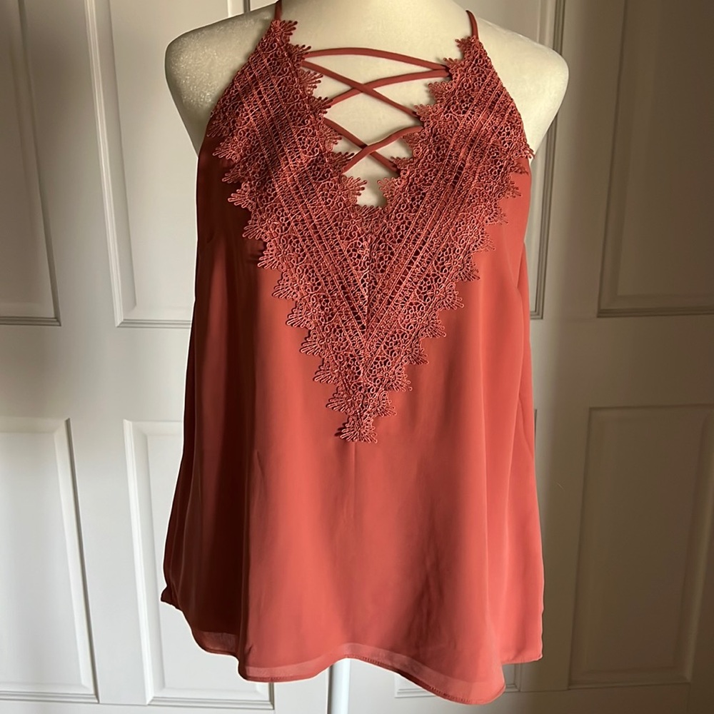 Burnt Orange sleeveless top
